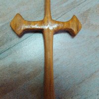 Ръчно изработен дървен кръст, снимка 2 - Сувенири от дърво - 34792428