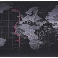 Геймърска подложка за мишка 80х30 см. World Map, снимка 2 - Клавиатури и мишки - 32438778
