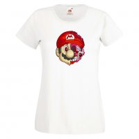 Дамска тениска Mario Zombie 5 Игра,Изненада,Подарък,Празник,Повод, снимка 5 - Тениски - 37237972