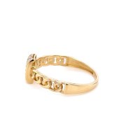 Златен дамски пръстен 2,04гр. размер:59 14кр. проба:585 модел:21896-2, снимка 3 - Пръстени - 44134117