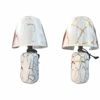 Стилна нощна лампа с елегантен мраморен дизайн, снимка 3 - Настолни лампи - 44901175