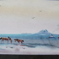  Серия традиционни картини живопис в рамка- Монголия-3, снимка 8 - Картини - 29036188