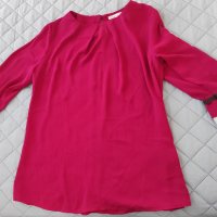 Дамска официална риза в бордо с 3/4 ръкав, снимка 1 - Ризи - 40205197