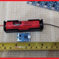 Контролер Литиева батерия Модул зареждане Платка за 5V 1A 18650 TP4056 micro USB +Кутия за  батерии , снимка 5 - Друга електроника - 39460955