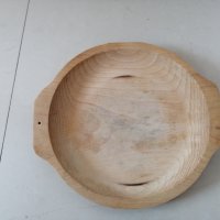 Дървена чиния 24 см. , снимка 5 - Други стоки за дома - 40455930