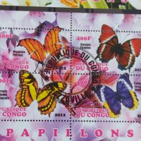 Пощенски марки чиста комплектна серия ПЕПЕРУДИ поща Конго много красиви за колекция 29817, снимка 5 - Филателия - 37689493