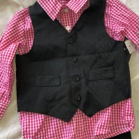 Детски костюм - риза , елек и панталон, снимка 2 - Комплекти за бебе - 28799591