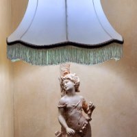 Антикварена френска лампа , снимка 8 - Настолни лампи - 38568737