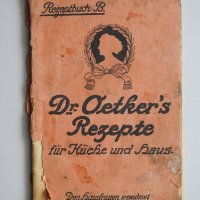 Рецептите на д-р Йоткер Dr.Oetker антикварна книжка, 1925 г., снимка 1 - Специализирана литература - 37086370