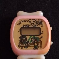 Детски модел електронен часовник рядък колекционерски от соца DISCO уникат - 26803, снимка 1 - Антикварни и старинни предмети - 36586241