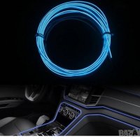 Интериорна LED лента за кола, 2м., 12V, син, снимка 3 - Аксесоари и консумативи - 33318494