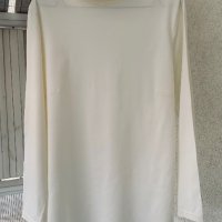 Голямо тънко поло пима памук цвят ванилия(екрю), снимка 3 - Блузи с дълъг ръкав и пуловери - 39234780