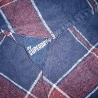 SuperDry, Оригинална Зимна Мъжка Риза, Размер М. Код 1888, снимка 8 - Ризи - 38135226