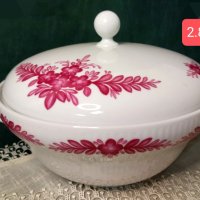 Seltmann Weiden porcelain!
Прекрасен комплект без забележки,с наситени розови цветя!, снимка 2 - Чинии - 43257647