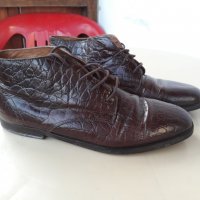 Италиански обувки,боти  естествена кожа шоколадовокафяв цвят, снимка 2 - Дамски ежедневни обувки - 28116864