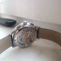 Оригинален механичен хронограф Aidophedo moon phase лунна фаза, снимка 7 - Други - 43515842