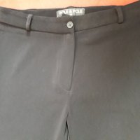 Дамски еластичен черен панталон широки крачоли, снимка 2 - Панталони - 28580635