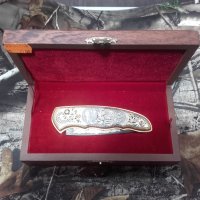 нож Златоуст-LYNX Russian gold plated , снимка 8 - Ножове - 43895962