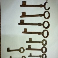 Лот стари ключове, снимка 1 - Антикварни и старинни предмети - 43633352