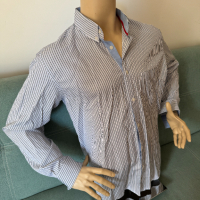 "Frant" / "Франт" – нова стилна раирана мъжка риза, с дълъг ръкав, XL, блуза, топ, мъжки ризи, снимка 5 - Ризи - 44882401