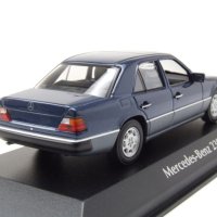 Mercedes-Benz 230E W124 от 1991 - мащаб 1:43 на Maxichanps моделът е нов в PVC дисплей-кейс, снимка 11 - Колекции - 43516230