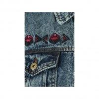   Кокетно дънково якенце с контрастни бродерии " Rock and Rags ",внос от Англия, снимка 3 - Якета - 26580602
