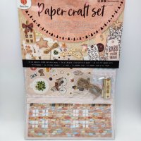 Декорация за картички paper craft set Крафт материали, снимка 1 - Ученически пособия, канцеларски материали - 38368639