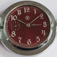 Джобен часовник Молния бордо циферблат СССР , снимка 1 - Антикварни и старинни предмети - 43876896