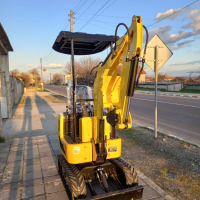 Мини Багер excavator Rippa 1 тон чисто нов , снимка 1 - Индустриална техника - 44907886