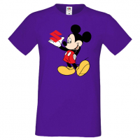 Мъжка тениска Mickey Mouse Suzuki Подарък,Изненада,Рожден ден, снимка 7 - Тениски - 36577686