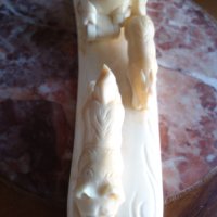 Уникална фигурална композиция от кост на морж, снимка 14 - Колекции - 27389511
