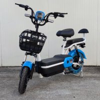 Електрически скутер модел B12 в син цвят, снимка 1 - Мотоциклети и мототехника - 44011564