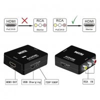 HDMI към RCA AV конвертор адаптер преобразовател на видео и аудио - КОД 3717, снимка 4 - Плейъри, домашно кино, прожектори - 37165868