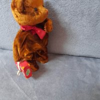 Старинна играчка - мечок с куфар, снимка 2 - Антикварни и старинни предмети - 43129944