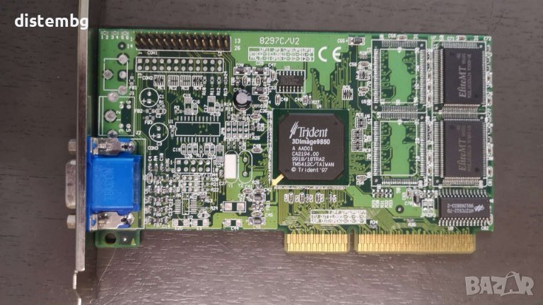 Видеокарта Trident 3D Image 9850 AGP, снимка 1