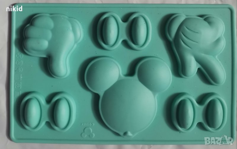 Мики Маус глава ръка силиконов молд форма фондан шоколад гипс, снимка 1