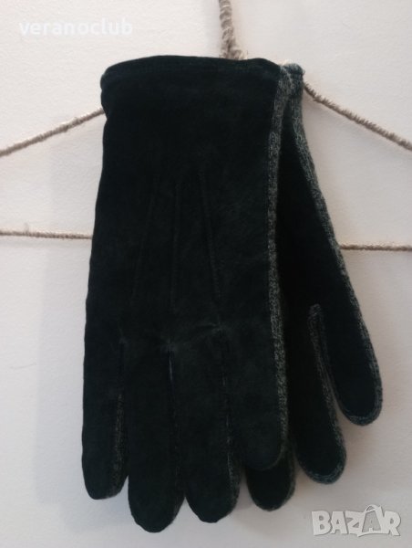 Мъжки ръкавици от естествена кожа и текстил Frumoas L, снимка 1