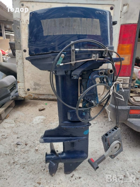 Продавам извънбордов двигател YAMAHA 25HP, работещ, внос от Италия. Може и за части., снимка 1
