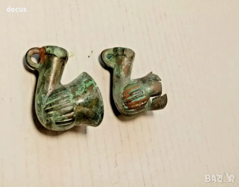 Две бронзови лули за пушене–Османска империя, XVIII–XIX век, снимка 1