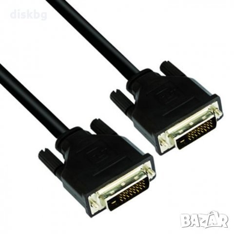 Нов кабел DVI на DVI, 3 метра - видео кабели, снимка 1