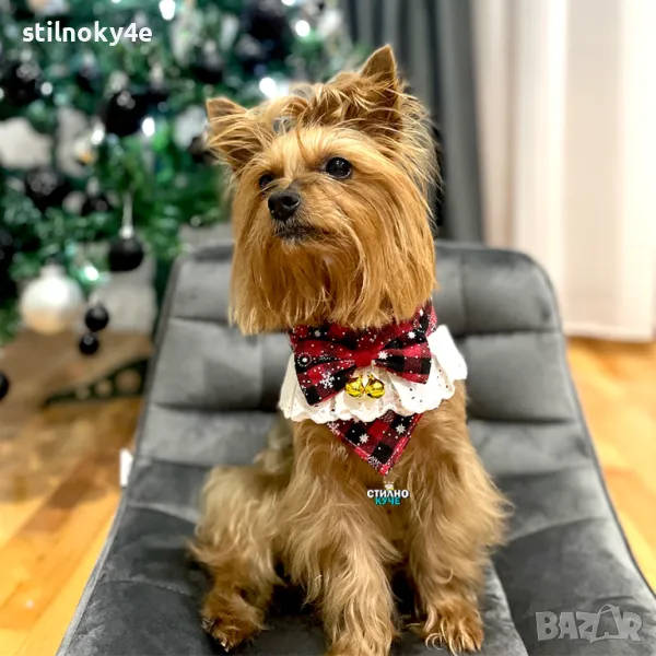 Коледен нашийник за домашен любимец Коледен кучешки нашийник Коледен нашийник за куче, снимка 1