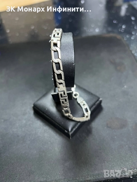 Сребърна гривна , снимка 1