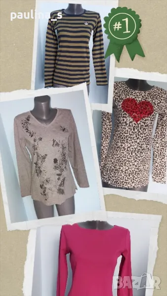 Четири броя / Маркова блуза тип туника с декорации, от памук , снимка 1