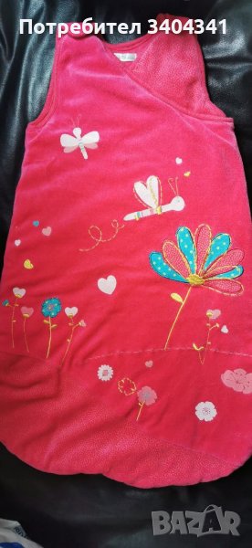 Зимно бебешко чувалче за момиченце от 0 до 6 месеца , снимка 1