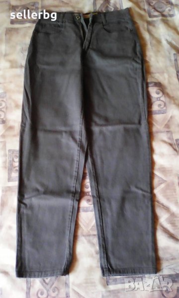 Тъмно сиви тесни панталони тип "кюнец" L40 , снимка 1