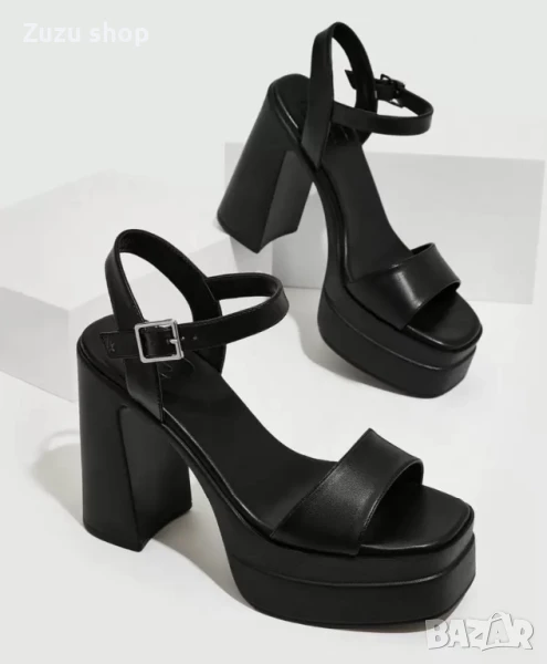 Дамски сандали на висок ток, снимка 1