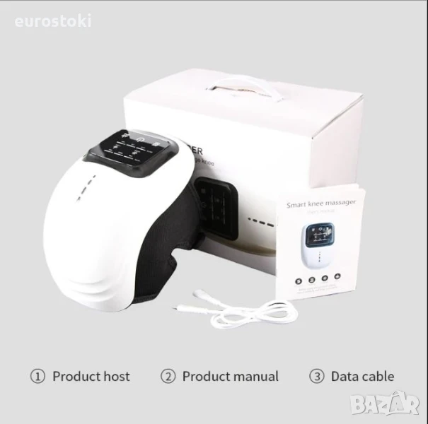 Преносим релаксиращ лазерен инфрачервен масажор за лакът, рамо и коляно с топлина и вибрирация , снимка 1