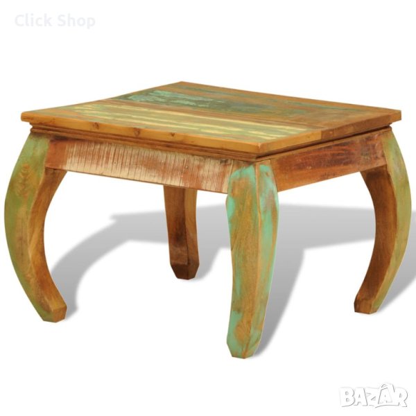 Винтидж кафе маса, регенерирано дърво, снимка 1