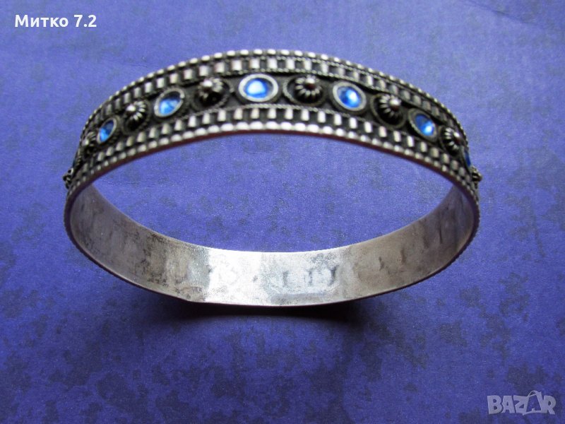 дамска сребърна гривна - 4, снимка 1