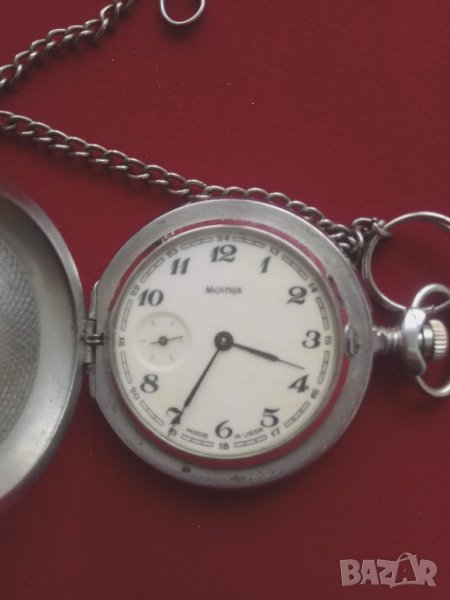 Продавам джобен часовник MOLNIJA USSR, снимка 1